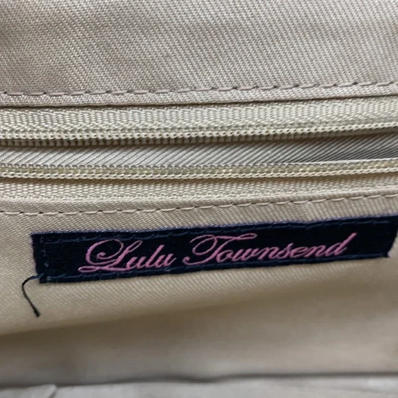 Lulu Townsend Brown Leather Woven Clutch Handbag MCB3642 - Picture 4 of 8